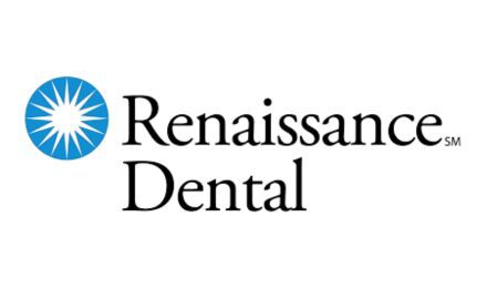 Renaissance Dental logo, which consists of a blue circle with a white outline and a white star in the center